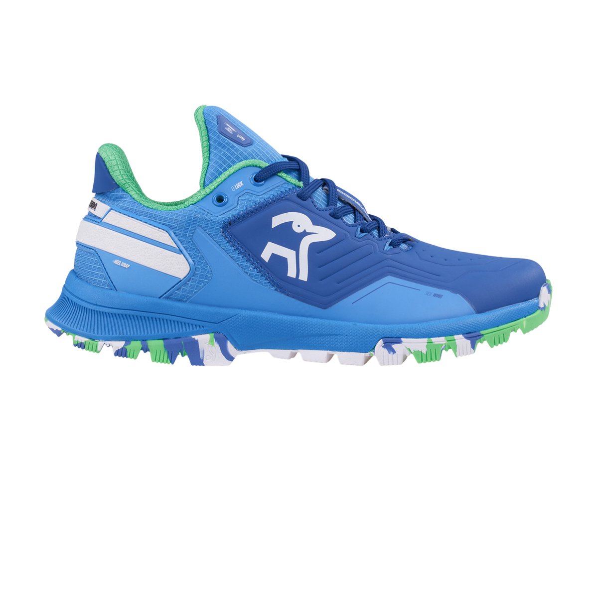 Kookaburra Apollo Hockey Shoes, Blue, front view