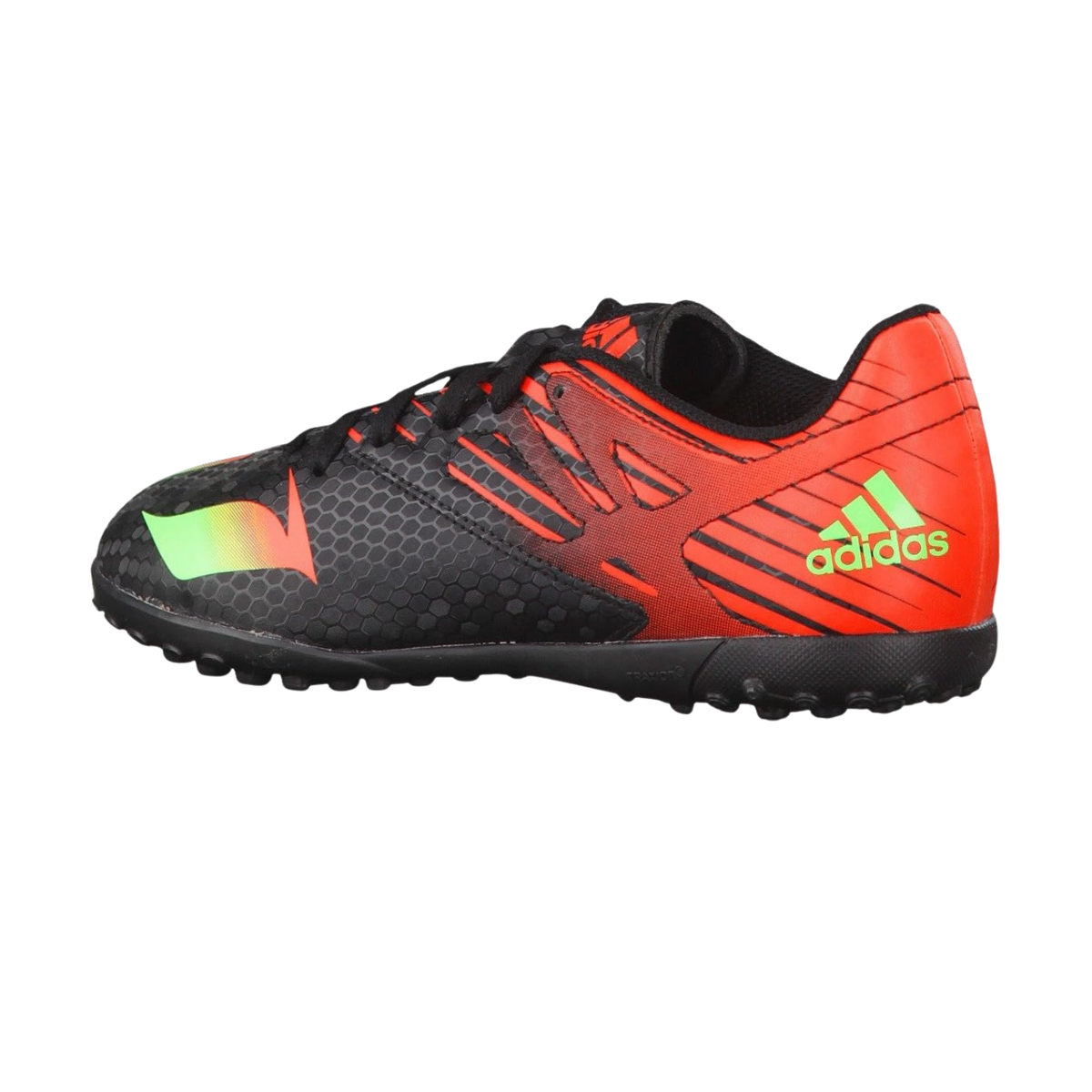 Adidas Messi 15.4 TF Turf Football Boots - Core Black/Solar Green/Solar Red Football Boots Adidas