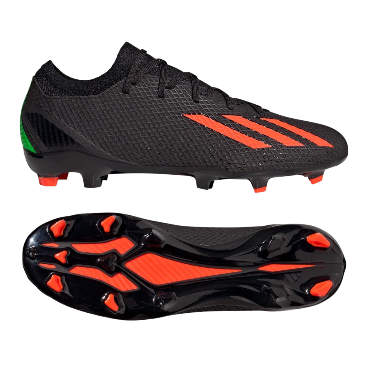 Adidas X Speedportal 3 FG Football Boots Unisex, Core Black/Solar Red, view 10