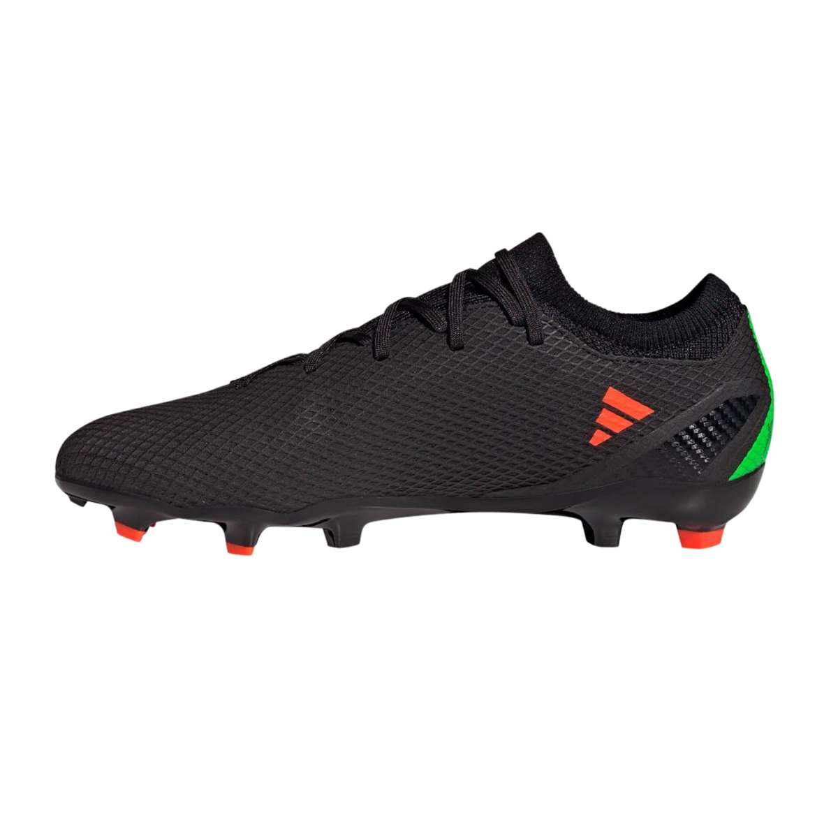 Adidas X Speedportal 3 FG Football Boots Unisex, Core Black/Solar Red, back view
