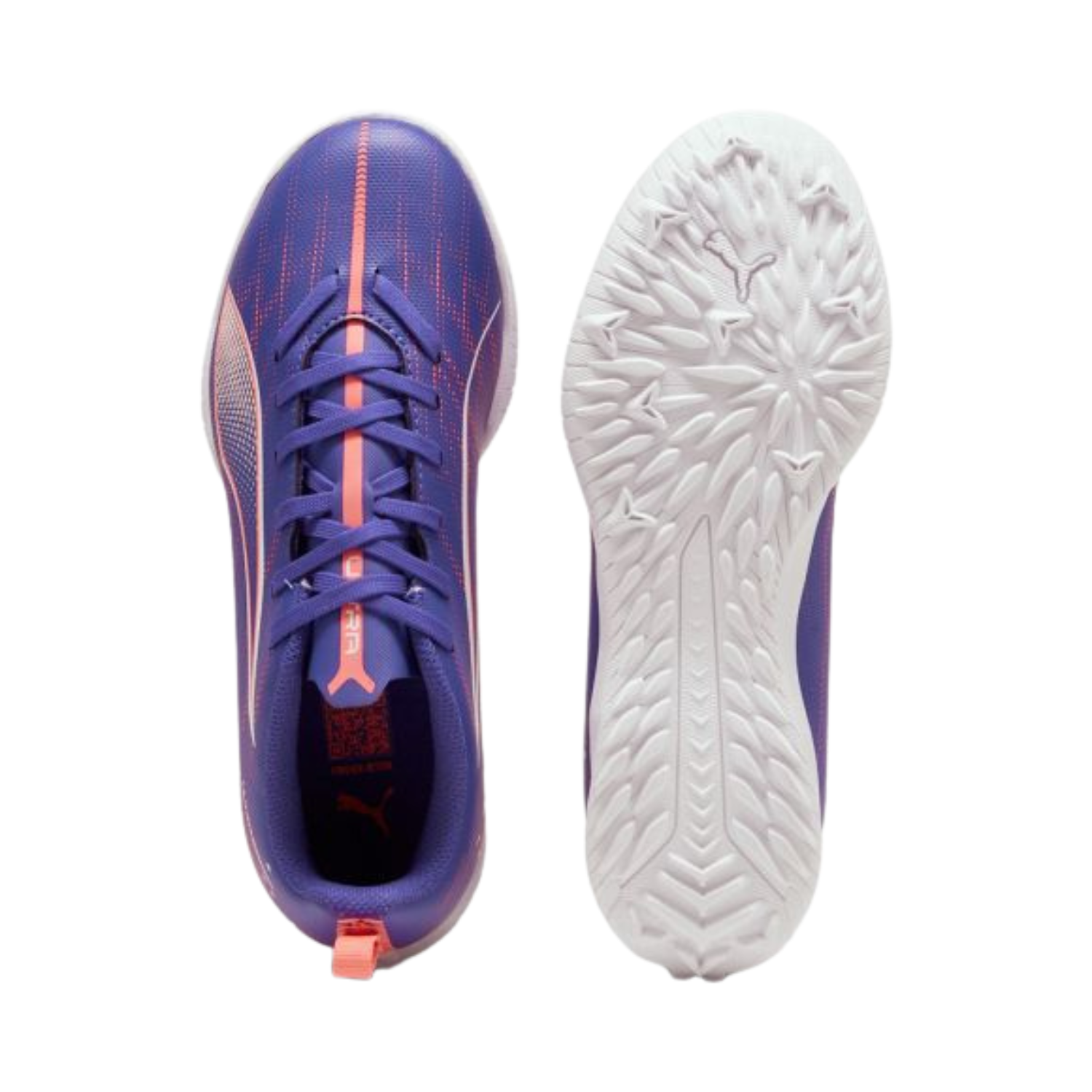 Puma Ultra 5 Play FG/AG Football Boots Junior - Lapis Lazuli/White/Sunset Glow