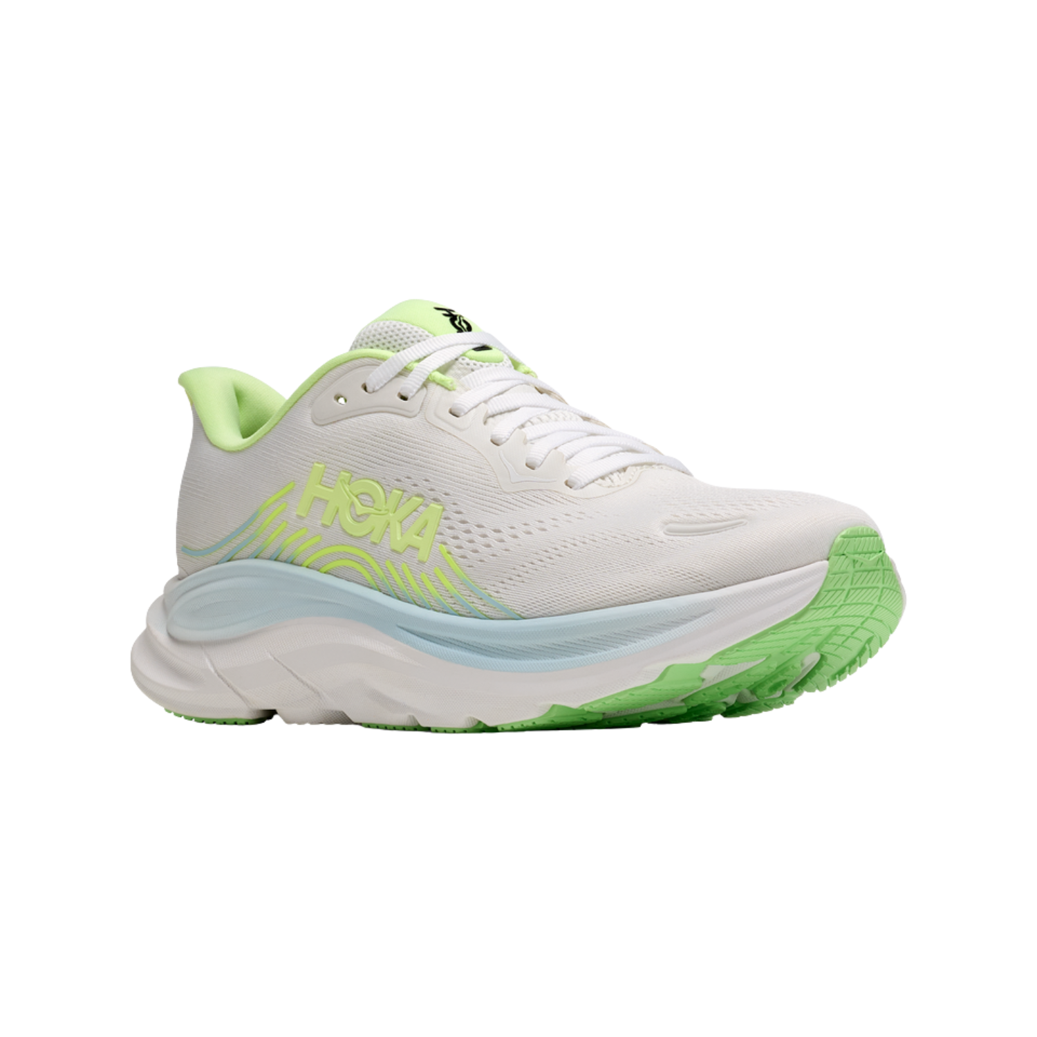 Hoka Clifton 11 Running Shoe Women - Frost/Neon Yuzu Running Shoes Hoka