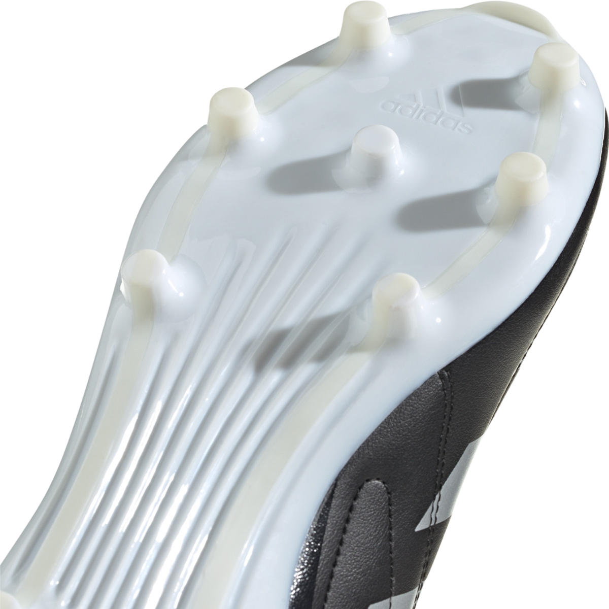 Adidas RS-15 firm ground rugby boots, black, view 9