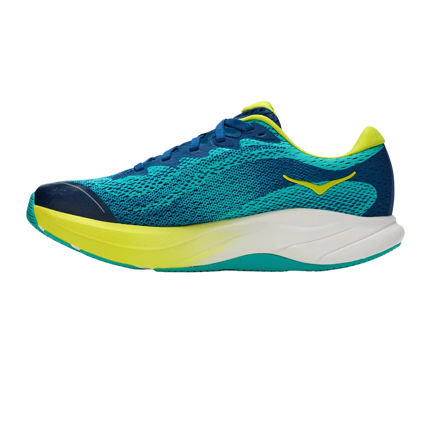 Hoka Rincon 4 Running Shoe Junior - Electric Aqua/Neon Citrus Running Shoes Hoka