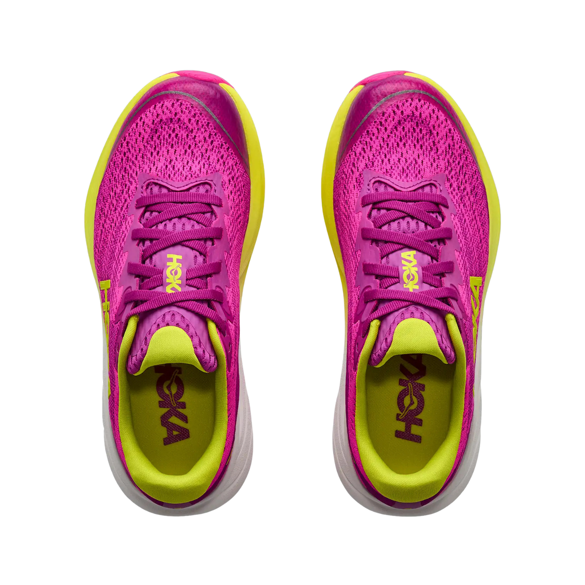 Hoka Rincon 4 Running Shoe Junior, Fuchsia, side view