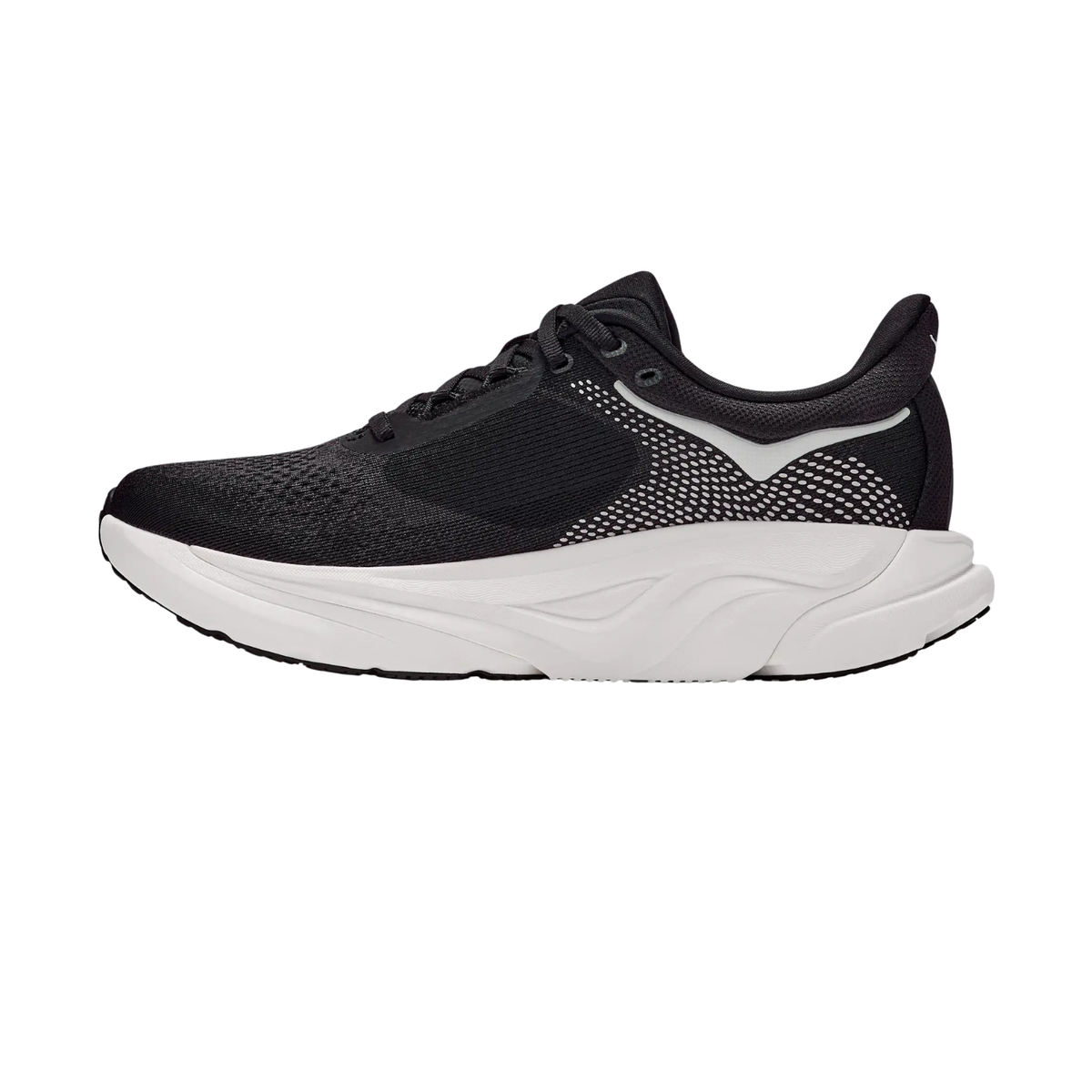 Hoka Arahi 9 Running Shoe Men, Black/White, back view