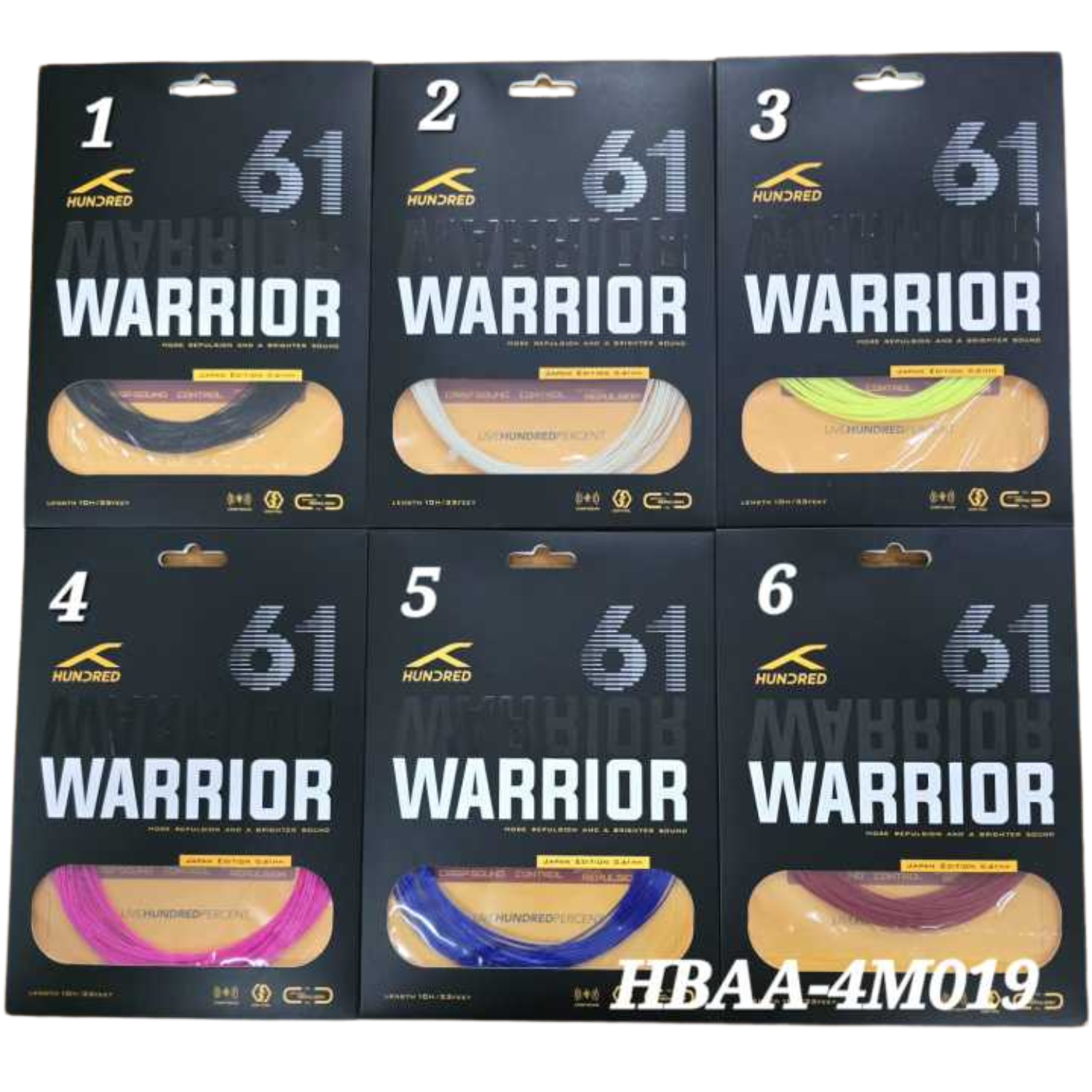 Hundred 61 Warrior Badminton String (0.61mm) - Ultramarine Blue Ultramarine Blue 10m Set String (Packs) Hundred