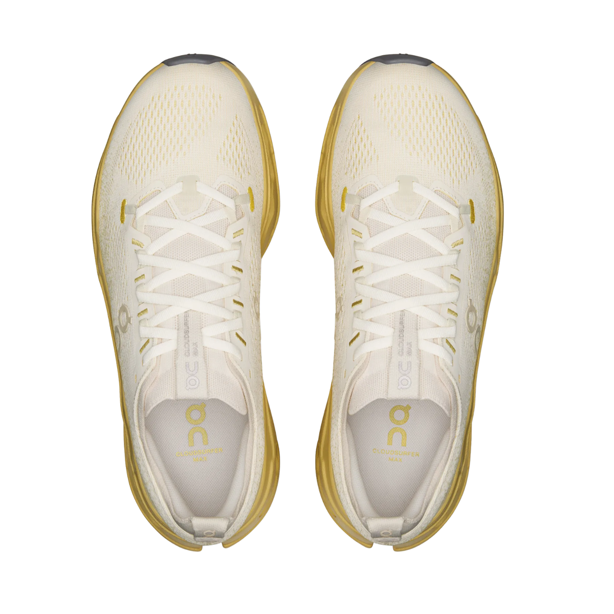 On Running Cloudsurfer Max Running Shoes Men - Ivory/Dijon Running Shoes On Running