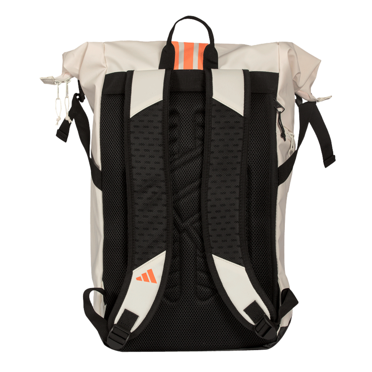 Adidas Multigame 2026 Backpack, Off White/Orange, back view