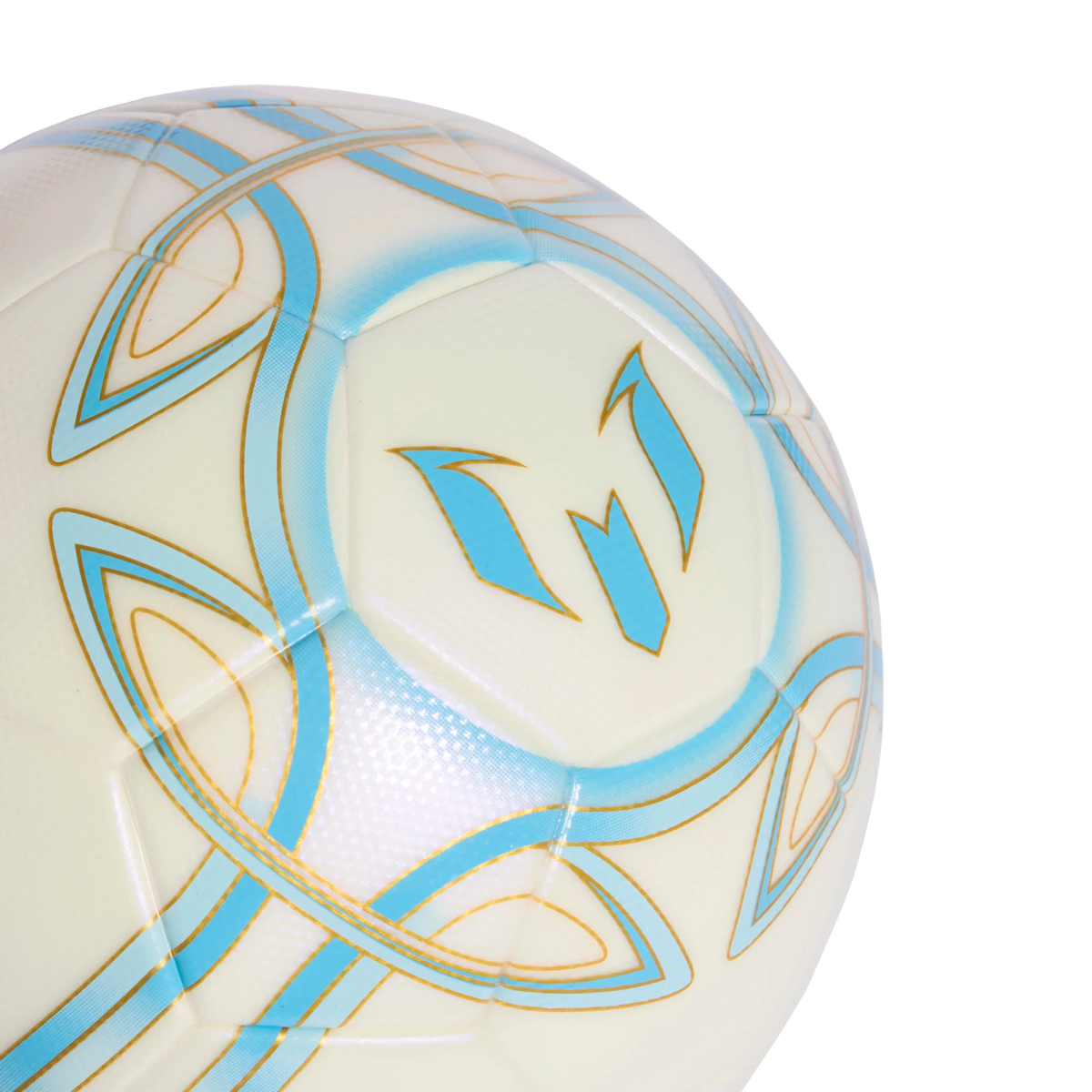 Adidas Messi League Football - White/Blue Footballs Adidas