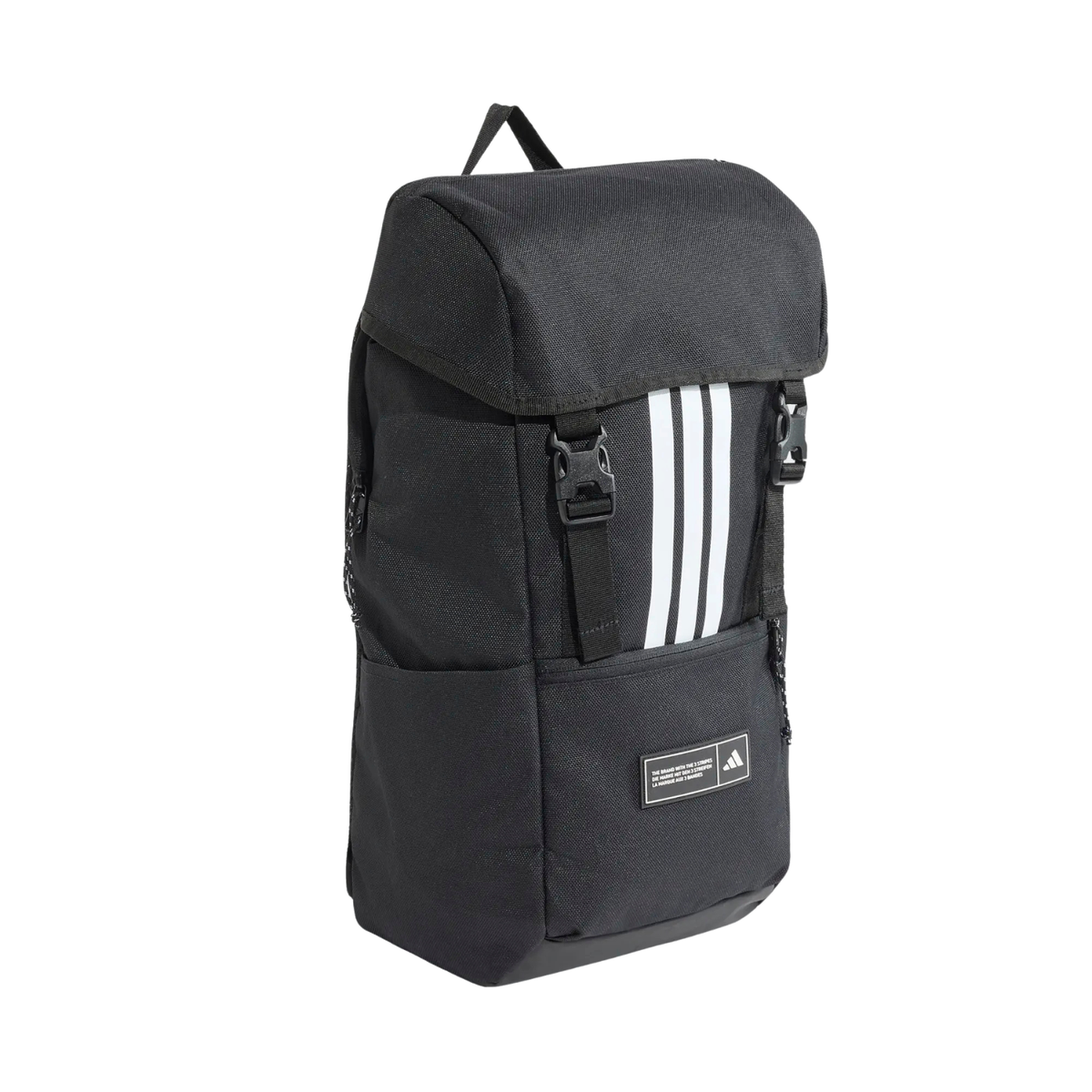 Adidas 3 Stripes Flap Backpack - Black Luggage Adidas
