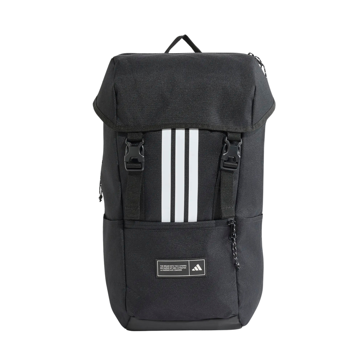 Adidas 3 Stripes Flap Backpack - Black Luggage Adidas