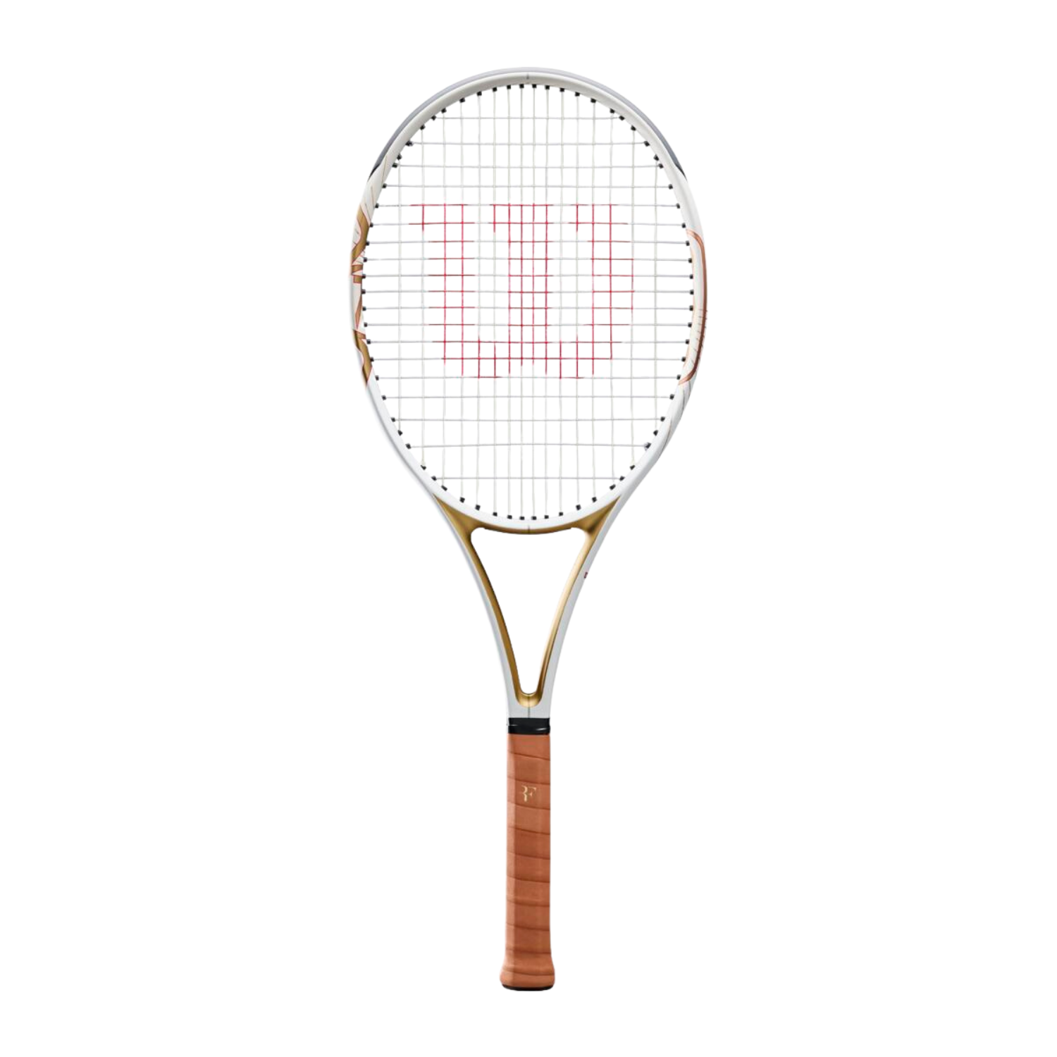 Wilson Roger Federer 01 Pro Hall of Fame 2026 Tennis Racket - White/Gold White Gold Tennis Rackets Wilson