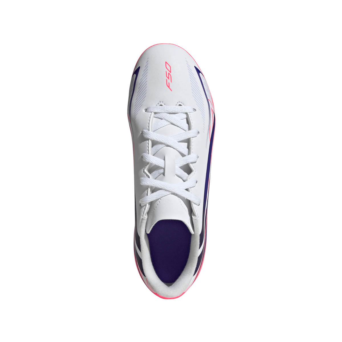 Adidas F50 Hyperfast Club FG/MG Football Boots Junior - White/Purple/Pink (KK1308) Football Boots Adidas