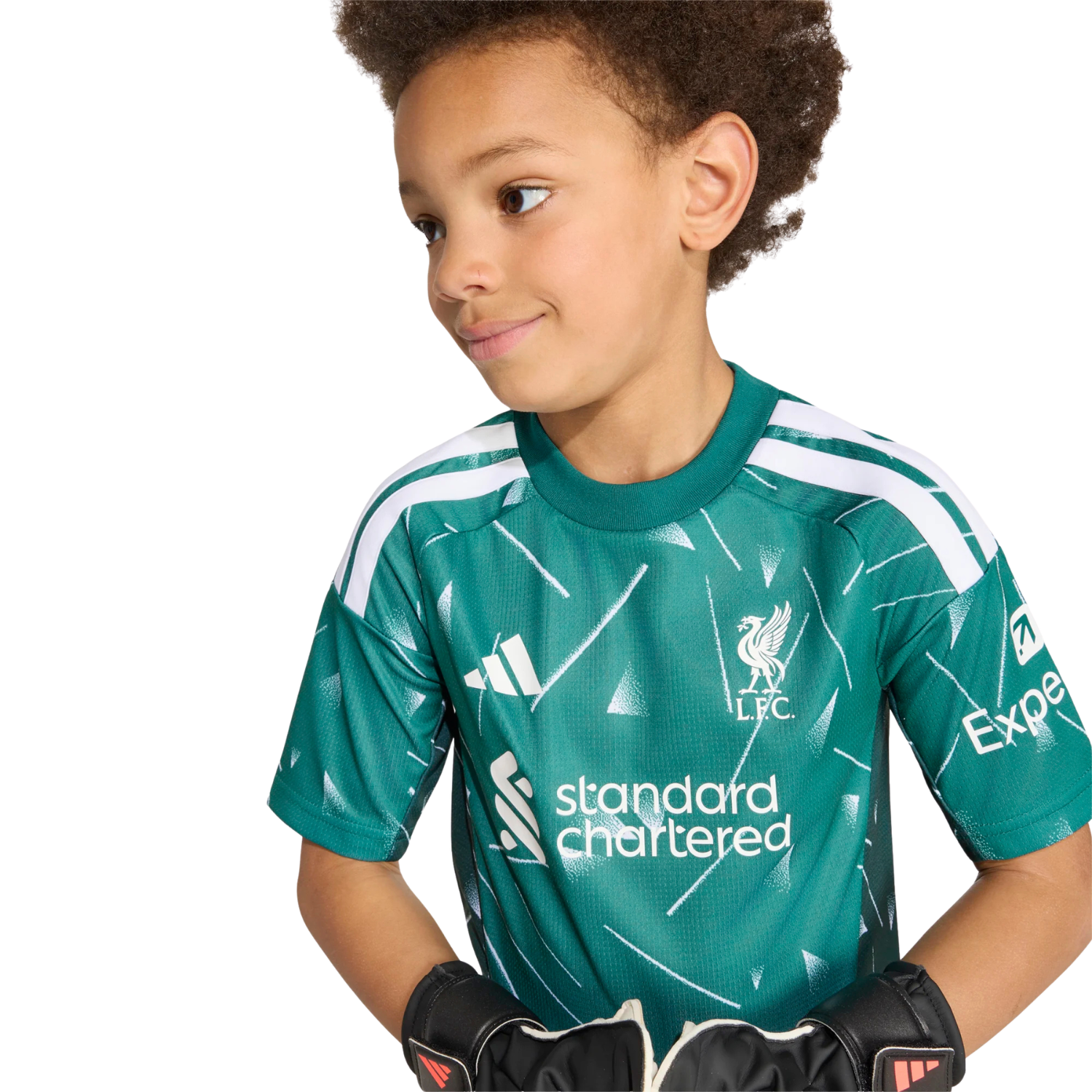 Adidas Liverpool F.C. 26/27 Goalkeeper Kids Set - Green Clothing Adidas