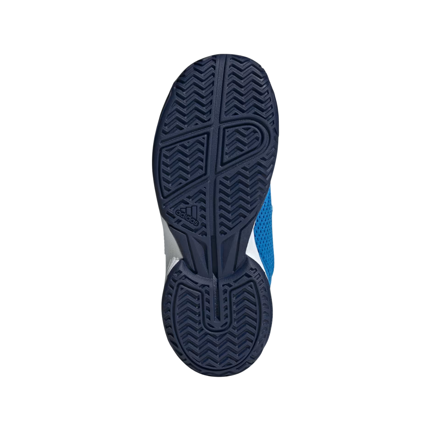 Adidas Courtflash Hook and Loop Tennis Shoes Kids - Blue/White/Dark Blue Tennis Shoes Adidas