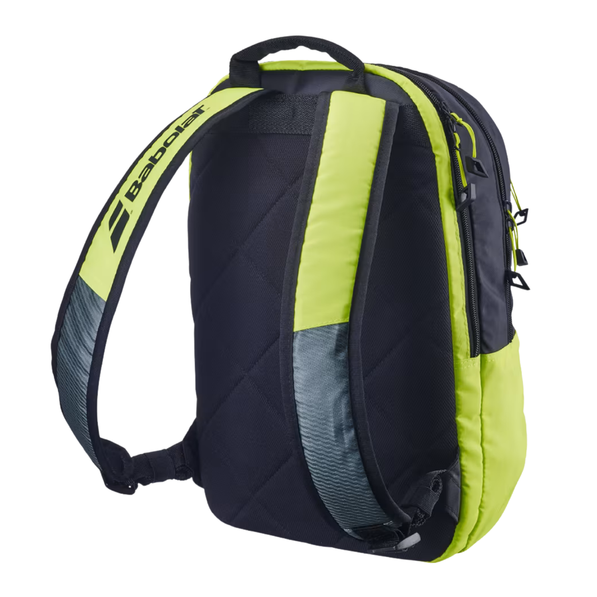 Babolat Backpack Kids, Grey/Yellow, back view