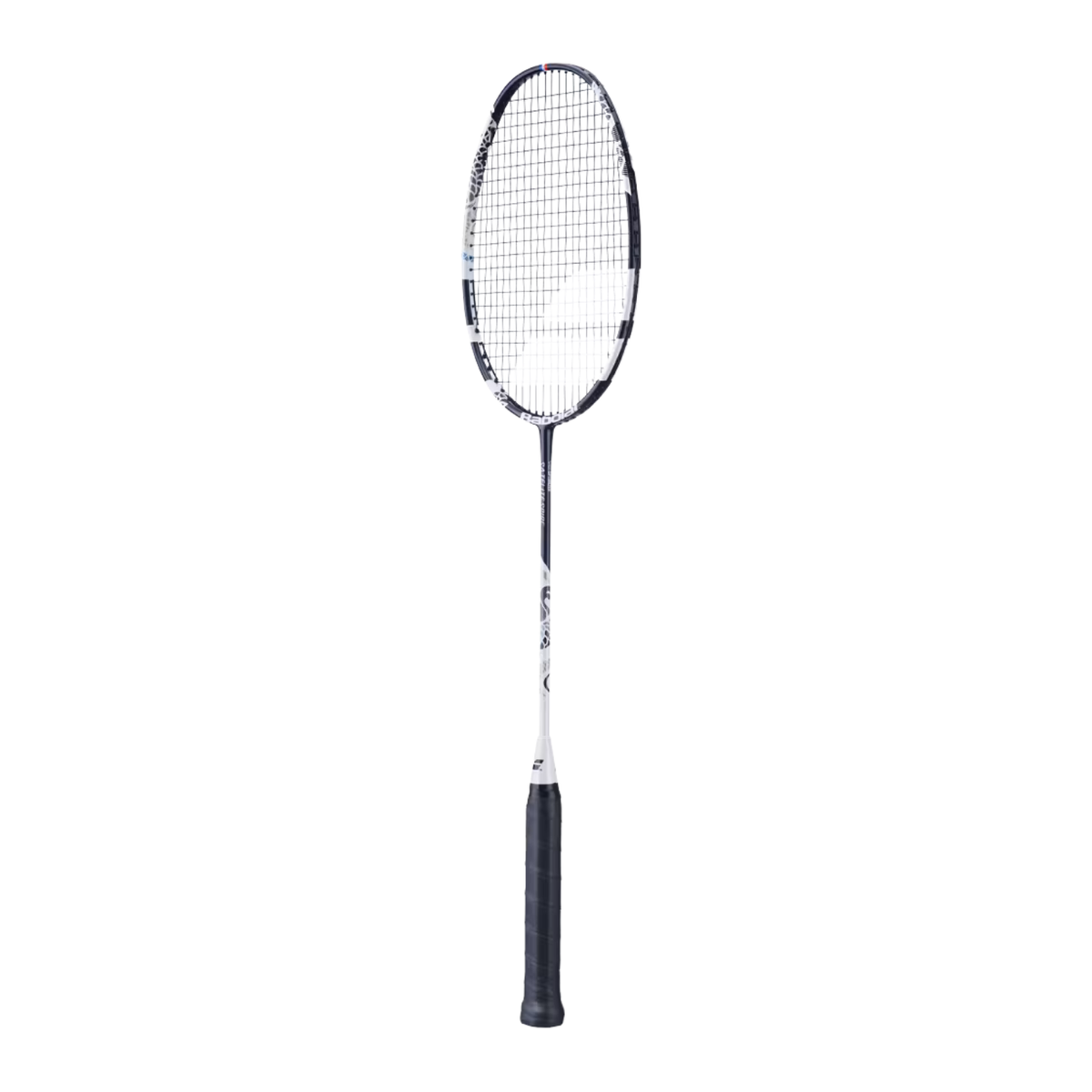 Babolat Satelite Spire 2026 Strung, White/Blue, back view