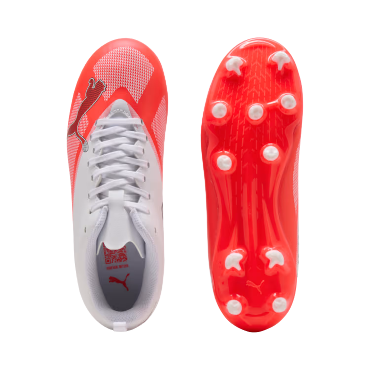 Puma Ultra 7 Play FG/AG Football Boots Junior - Red/Black/White Football Boots Puma