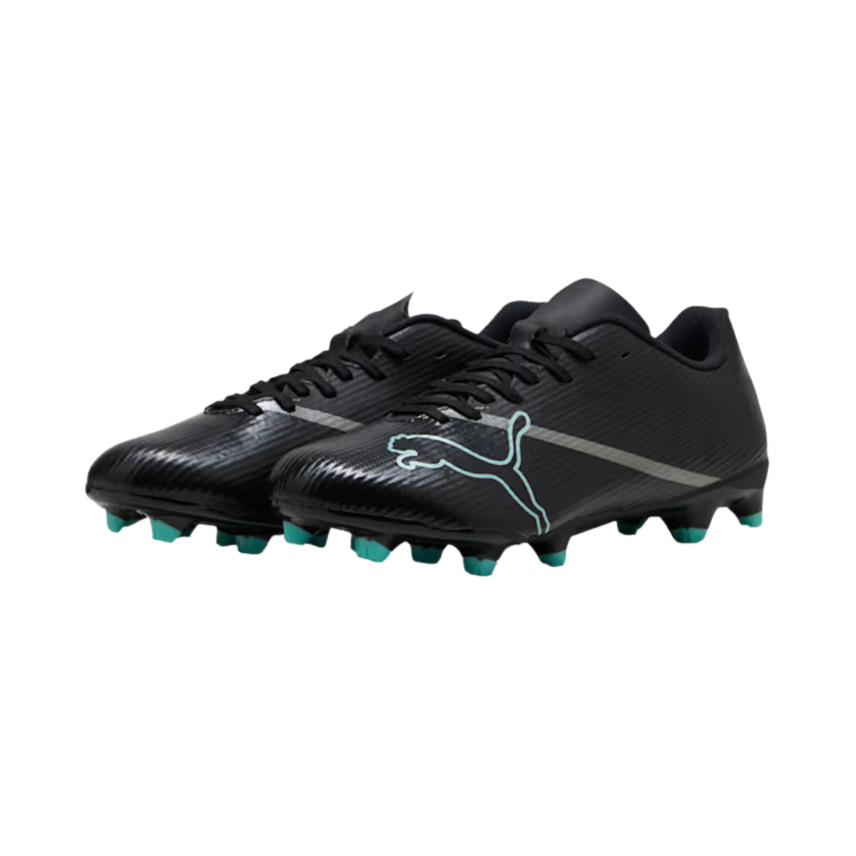 PUMA Ultra 7 Play FG/AG Football Boots Unisex - Black/Mint Football Boots PUMA