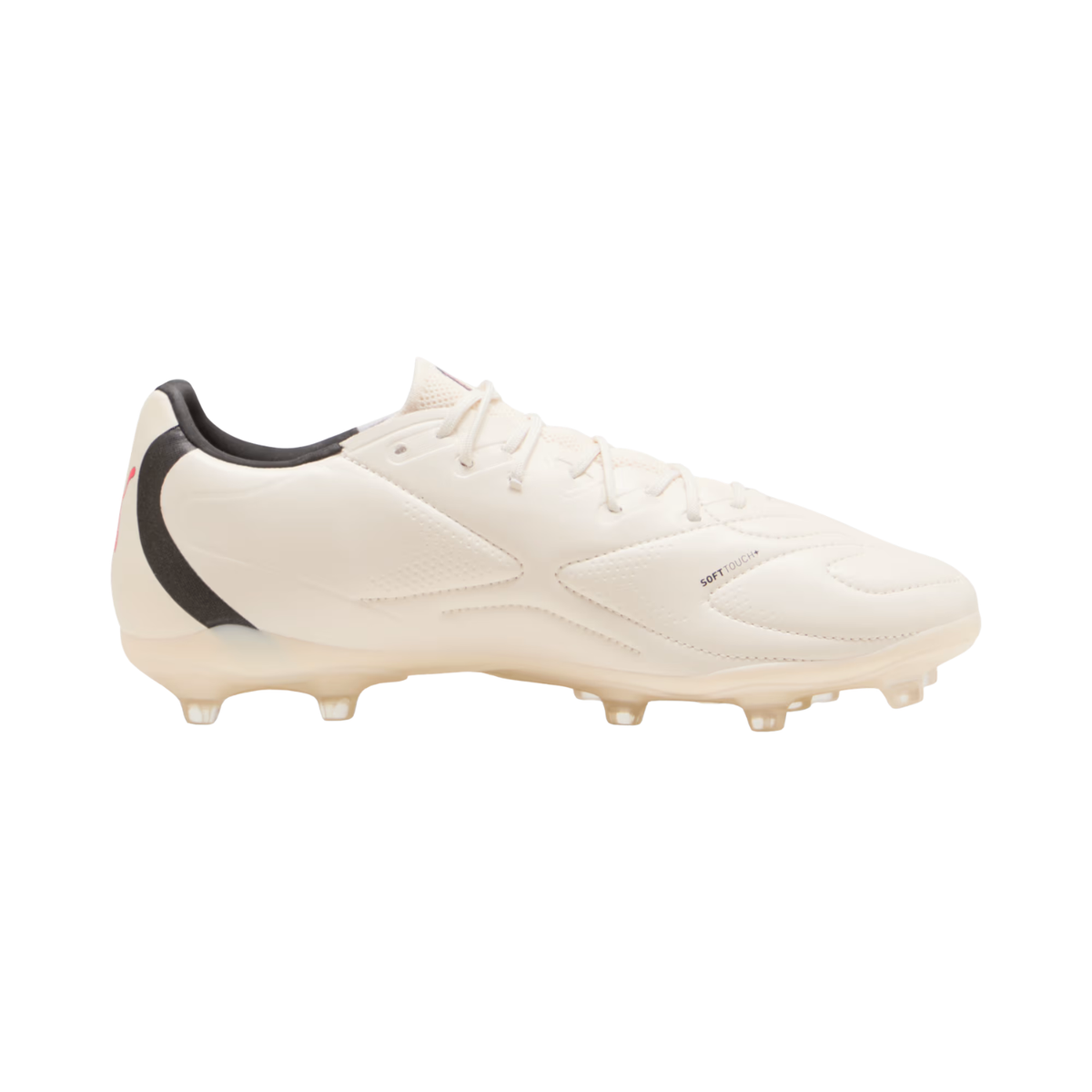 Puma King 20 Match FG/AG, Almond/Black/Red, back view