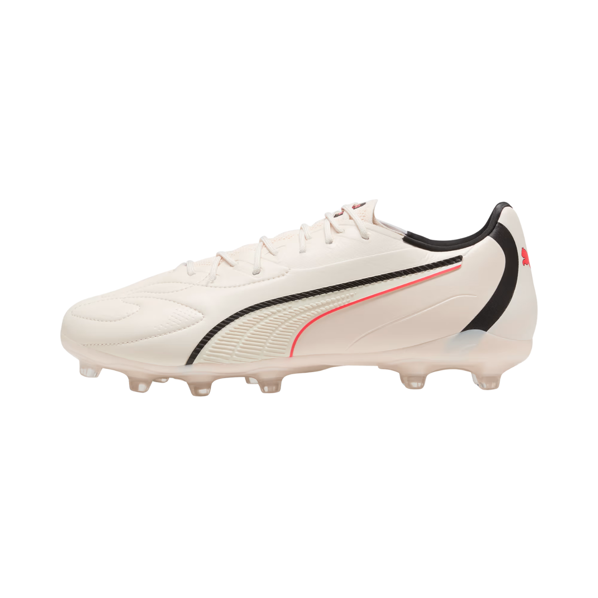 Puma King 20 Match FG/AG Football Boots Unisex - Almond/Black/Red Almond Black Red Football Boots Puma