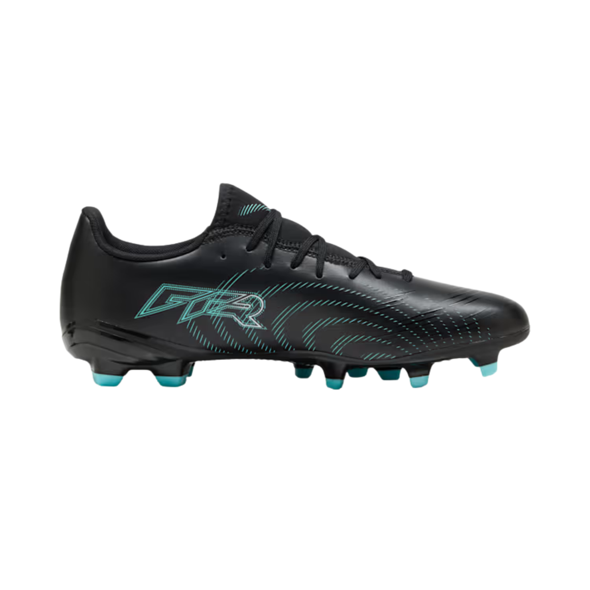 Puma Future 9 Play FG/AG, Black/Mint/White, back view