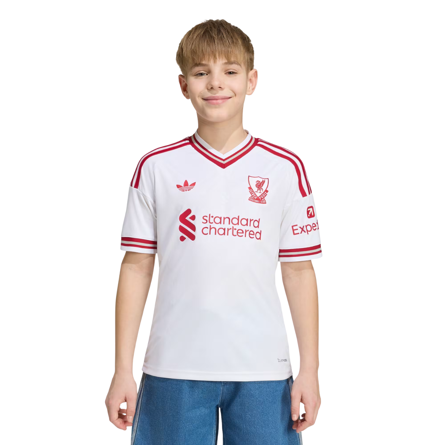 Adidas Liverpool F.C. 26/27 Away Jersey Kids - White Clothing Adidas