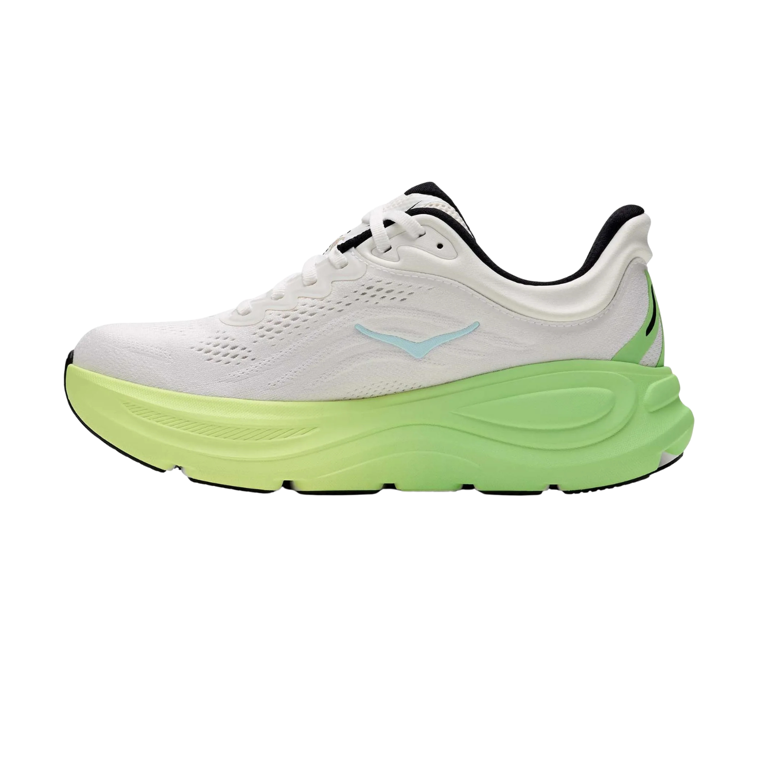 Hoka Bondi 9 Running Shoe Women - White/Tart Apple Running Shoes Hoka