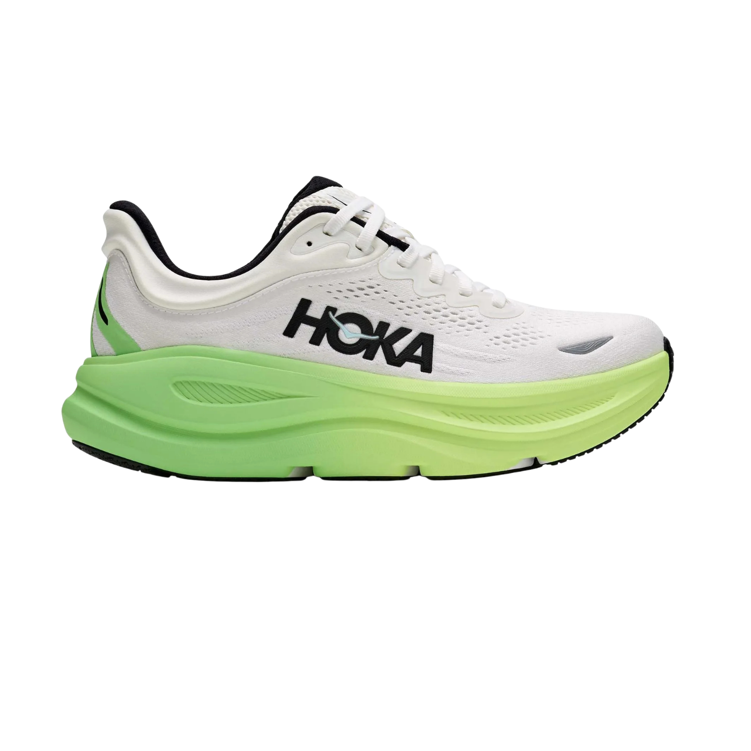 Hoka Bondi 9 Running Shoe Women - White/Tart Apple by Hoka