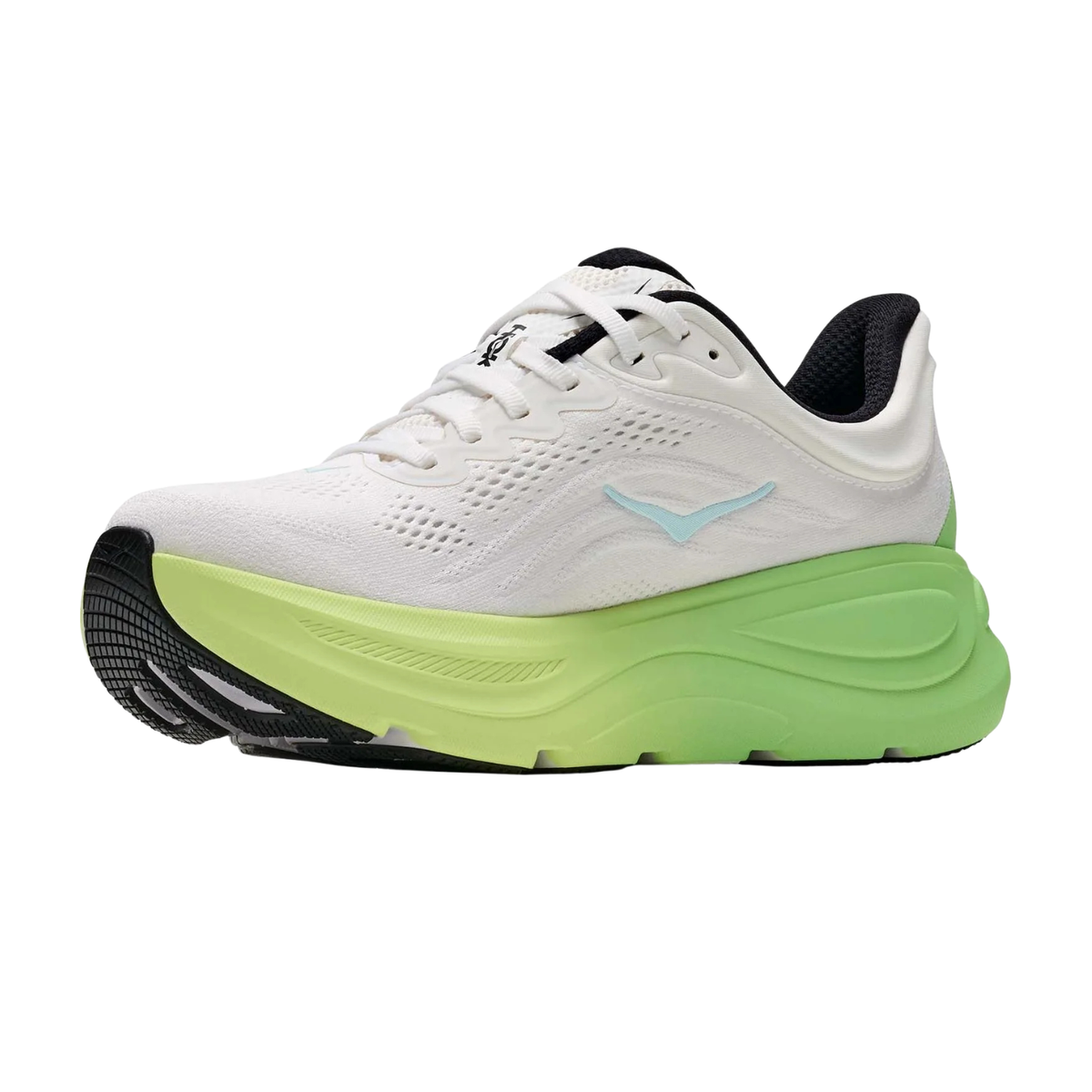 Hoka Bondi 9 Running Shoe Women - White/Tart Apple Running Shoes Hoka
