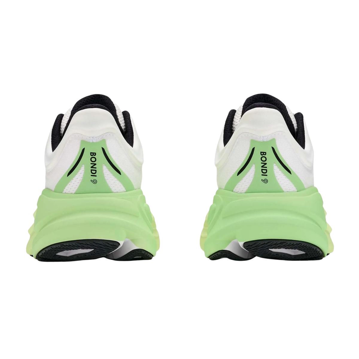 Hoka Bondi 9 Running Shoe Women - White/Tart Apple Running Shoes Hoka