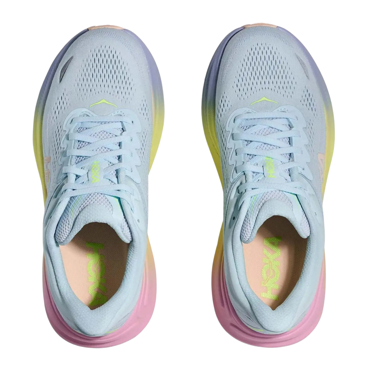 Hoka Bondi 9 Running Shoe Women - Glimmering Blue/Overcast Running Shoes Hoka