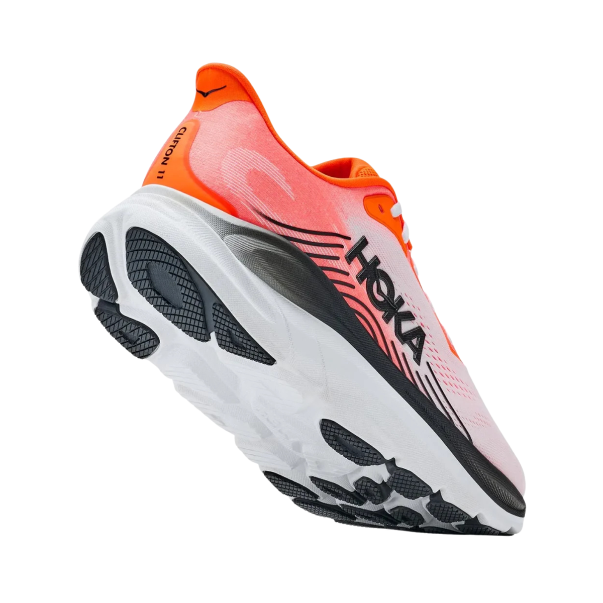 Hoka Clifton 11 Running Shoe Men - Neon Tangerine/Frost Running Shoes Hoka