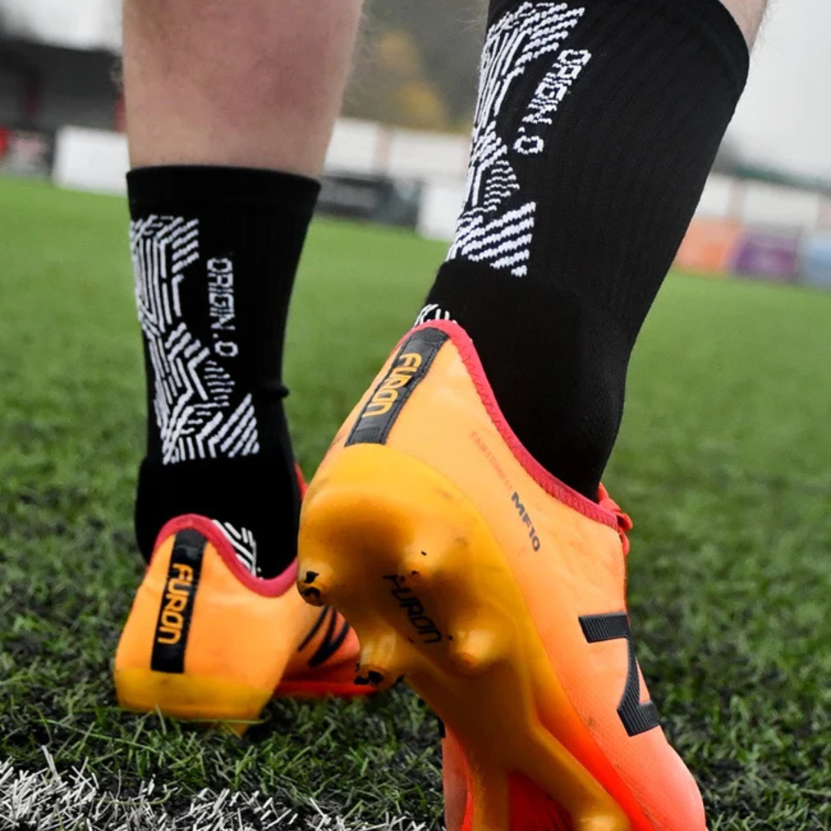 Precision Origin.0 Grip Socks Adult - Black/White (730Y) Socks Precision