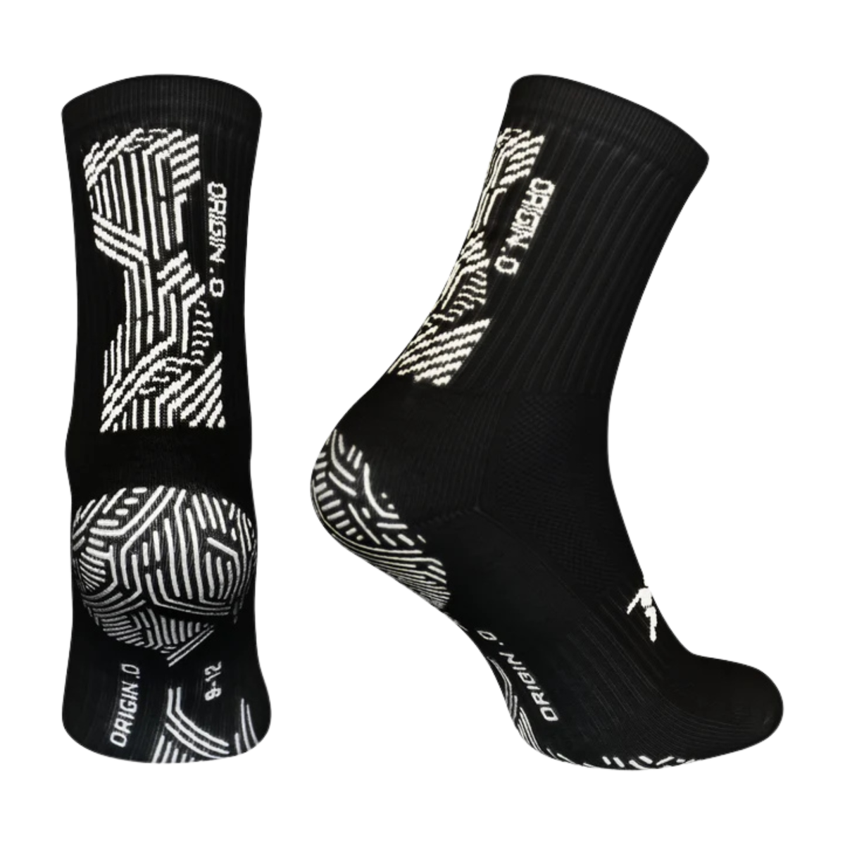 Precision Origin.0 Grip Socks Adult - Black/White (730Y) Socks Precision