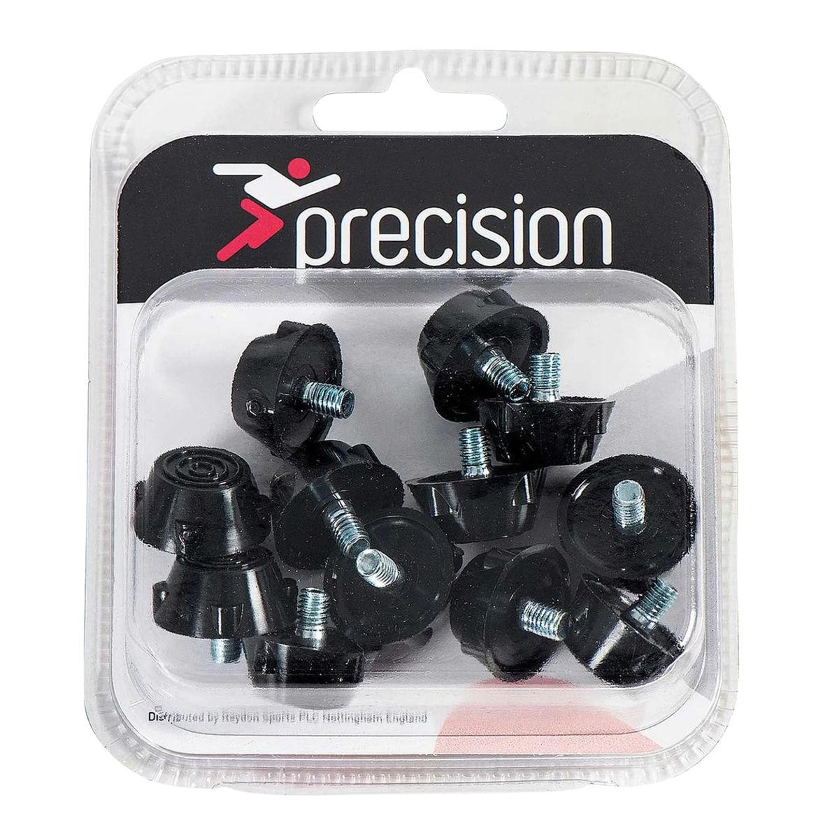 Precision Ultra Flat Rubber Football Stud Set, 12 x 10mm
