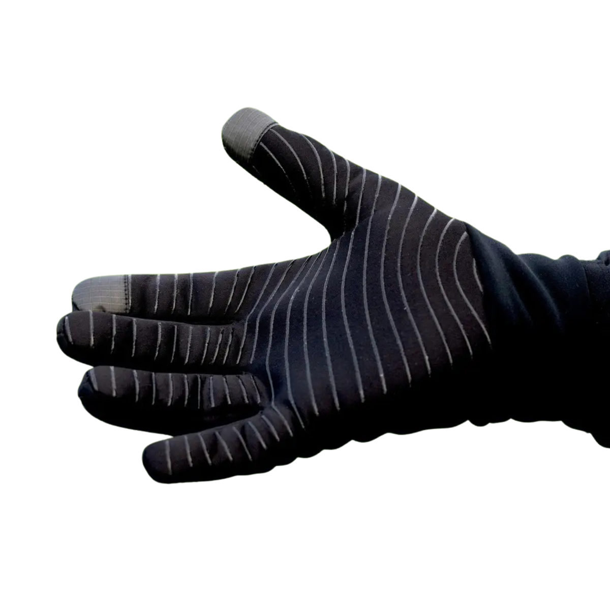 Precision Essential Warm Players Gloves Adult, Black, back view
