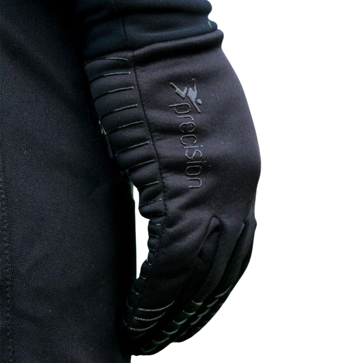 Precision Essential Warm Players Gloves Adult, Black, side view