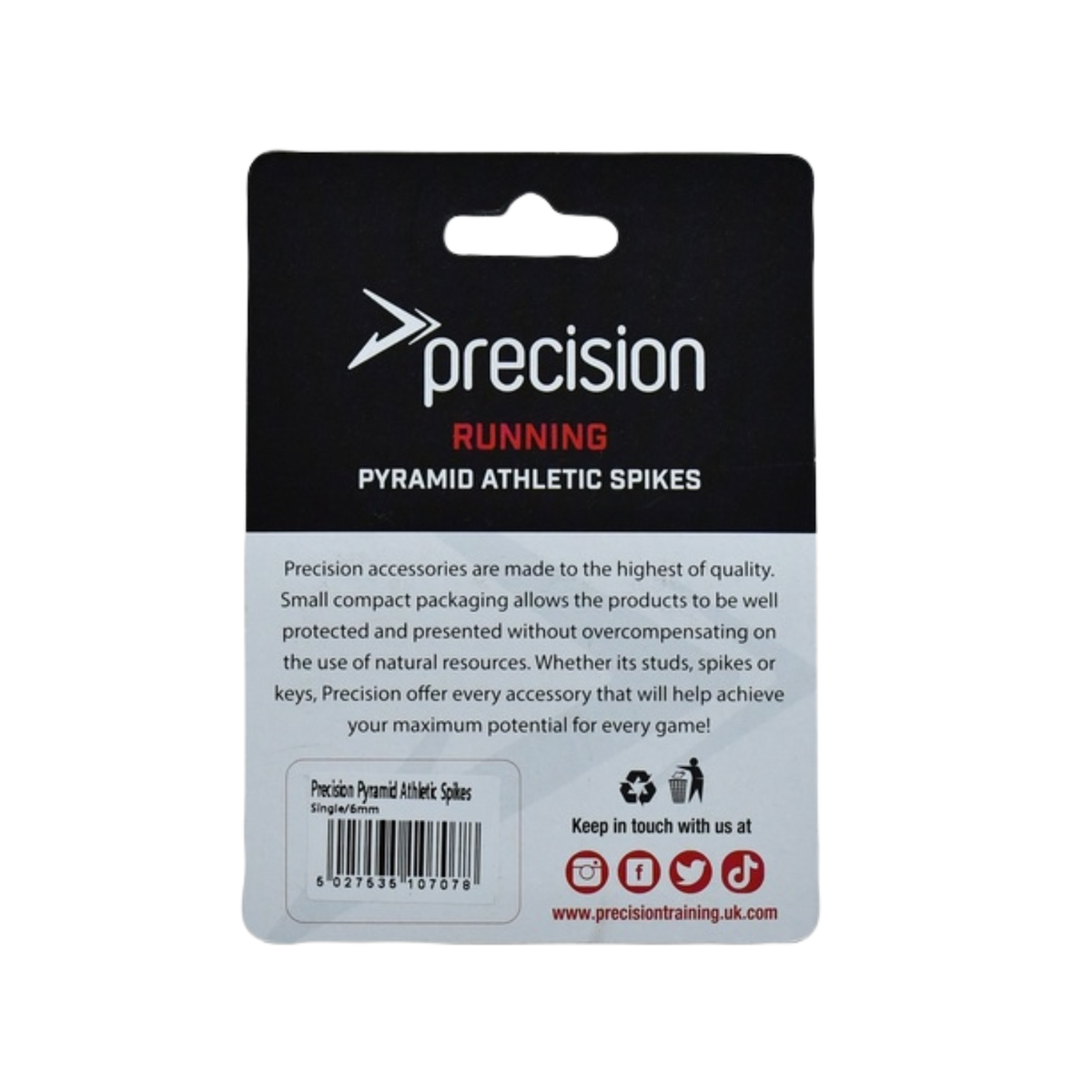 Precision 12mm Pyramid Track Spikes (PE752) Track Spikes Precision