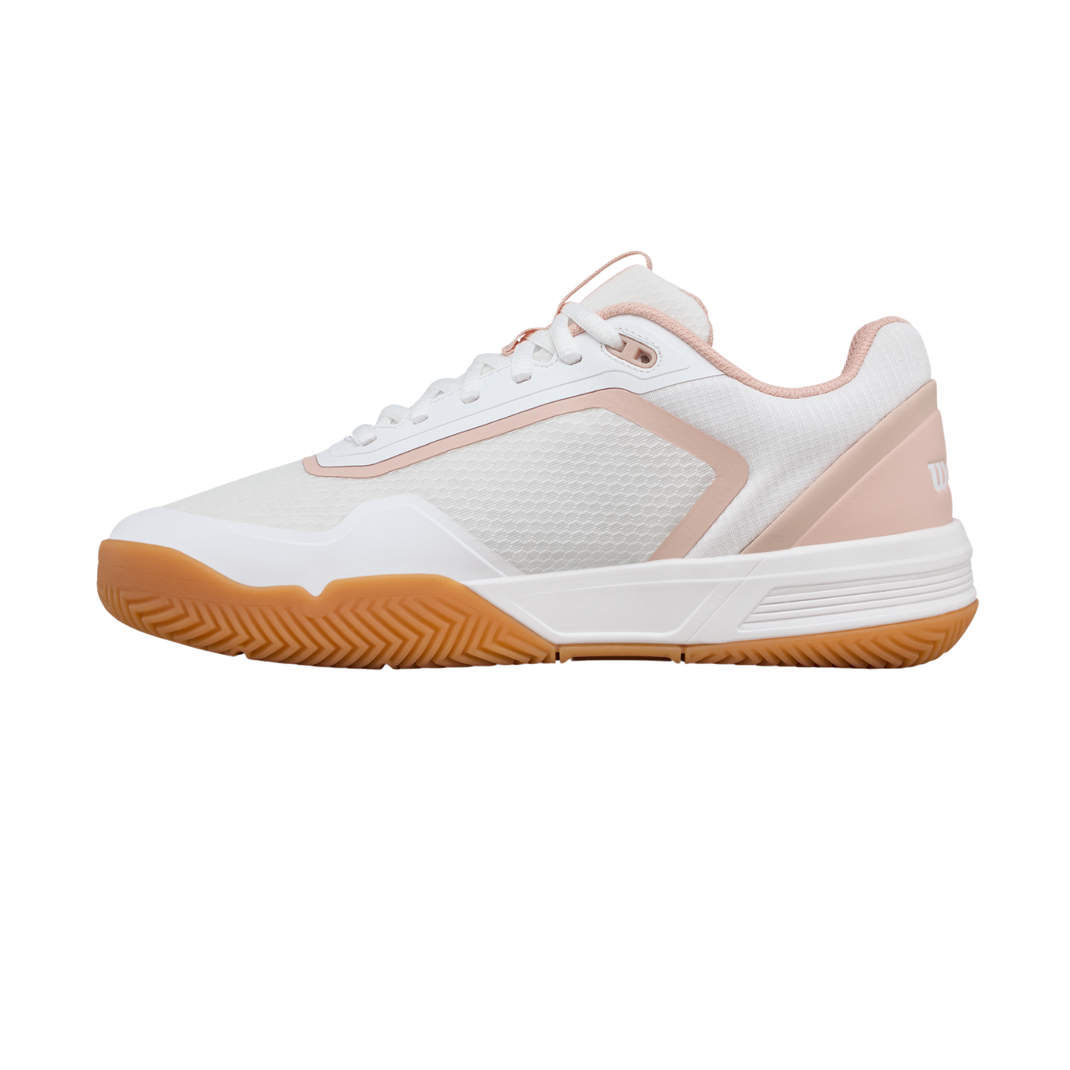 Wilson Courtglide Women's Tennis Shoes - White/Cameo Rose (WRS339810) White Cameo Rose Tennis Shoes Wilson