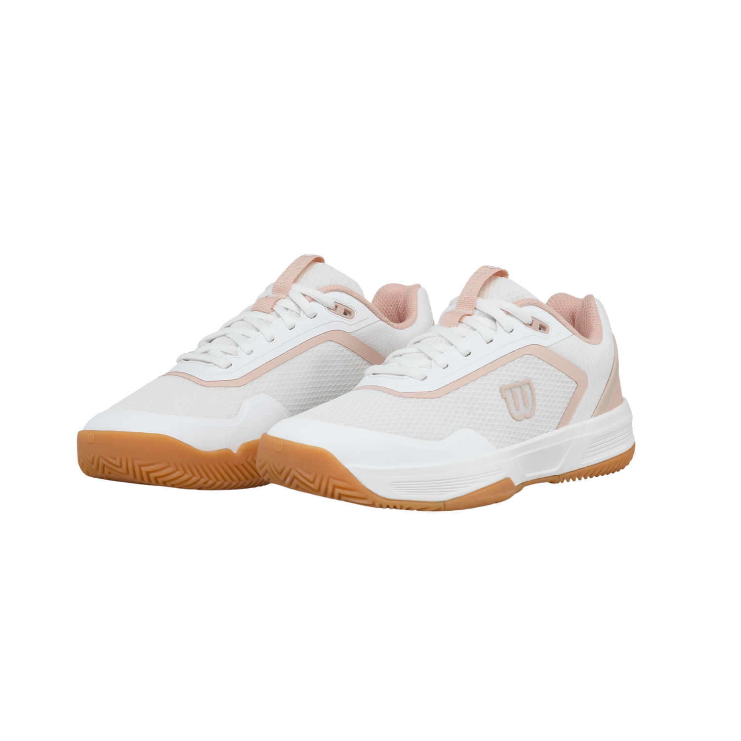Wilson Courtglide Women's Tennis Shoes - White/Cameo Rose (WRS339810) Tennis Shoes Wilson