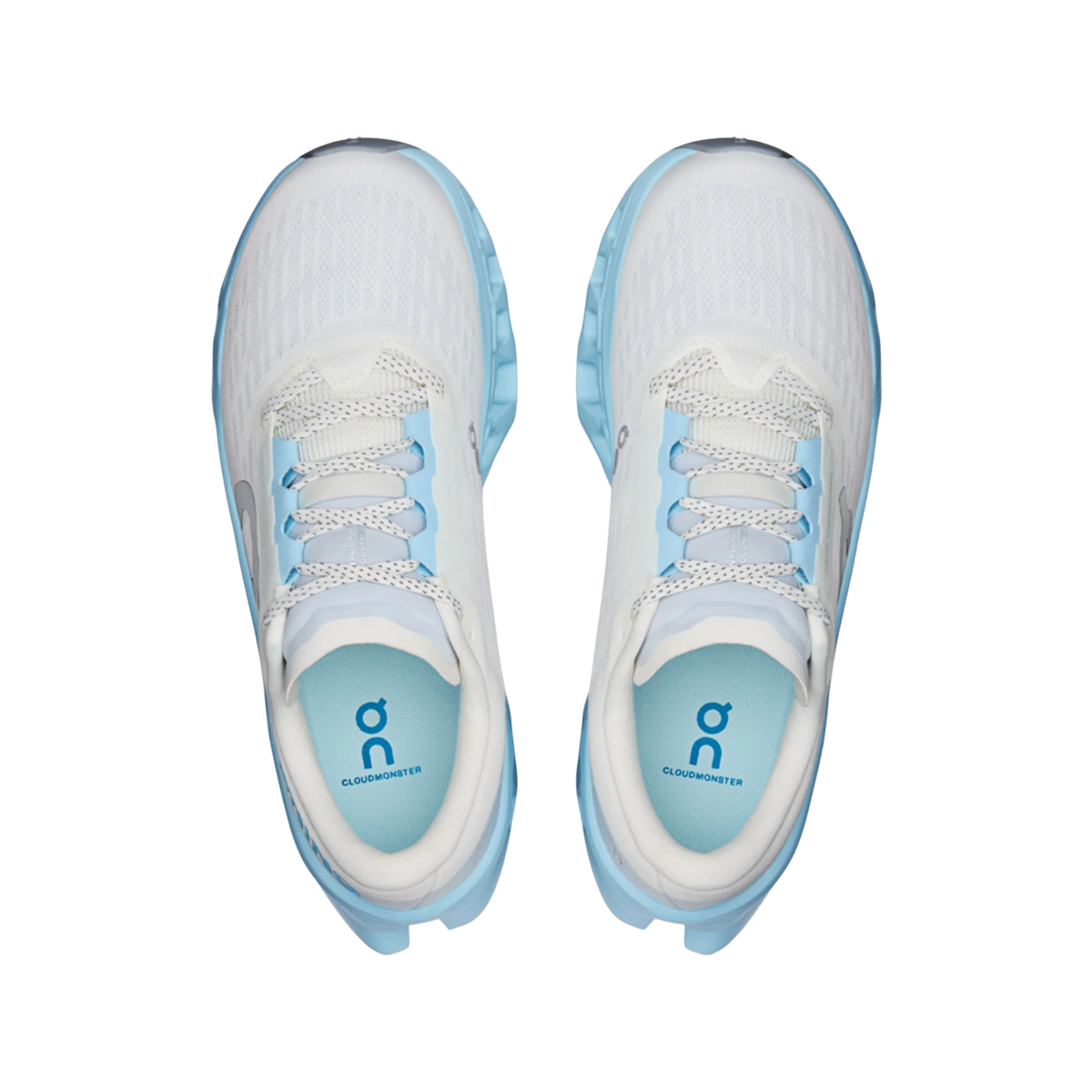 On Cloudmonster 3 Women's Road Running Shoes - Ivory/Topaz Running Shoes On Running