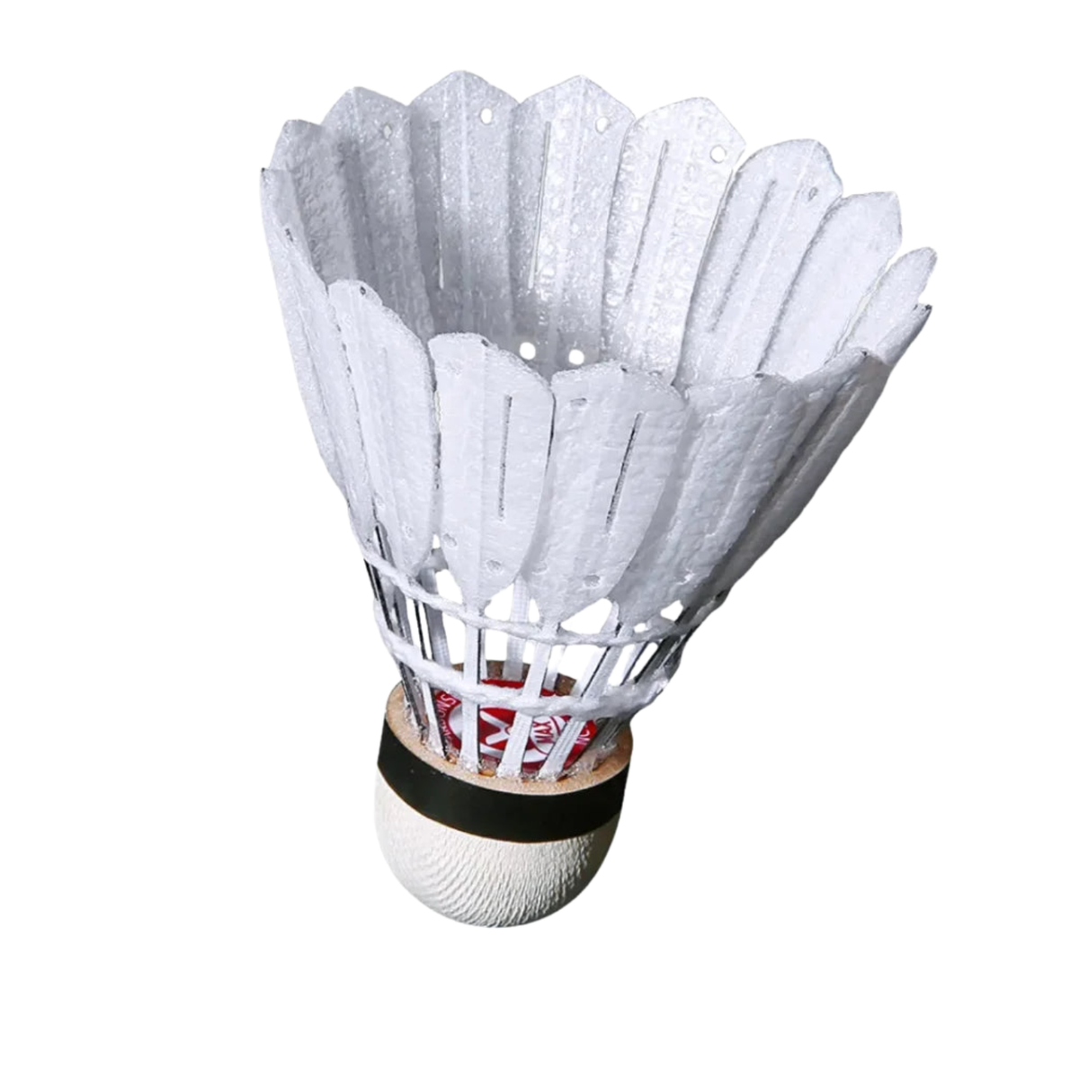 Victor CarbonSonic Max Shuttlecocks, White, side view