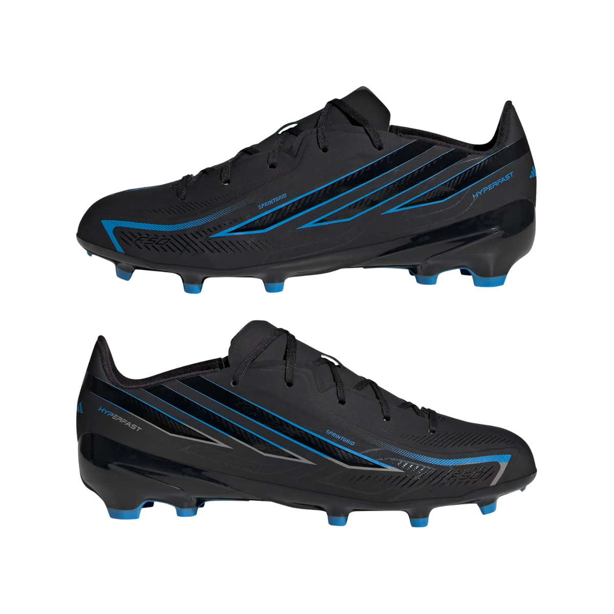 Adidas F50 Hyperfast League FG Football Boots Junior - Black Football Boots Adidas