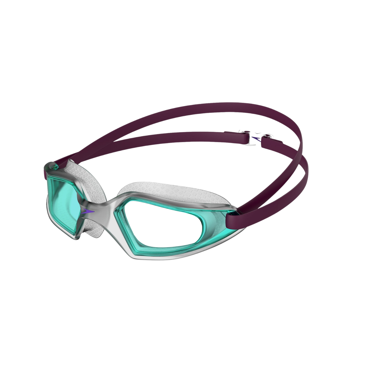 Speedo Hydropulse Junior swimming goggles, Purple/Blue, front view