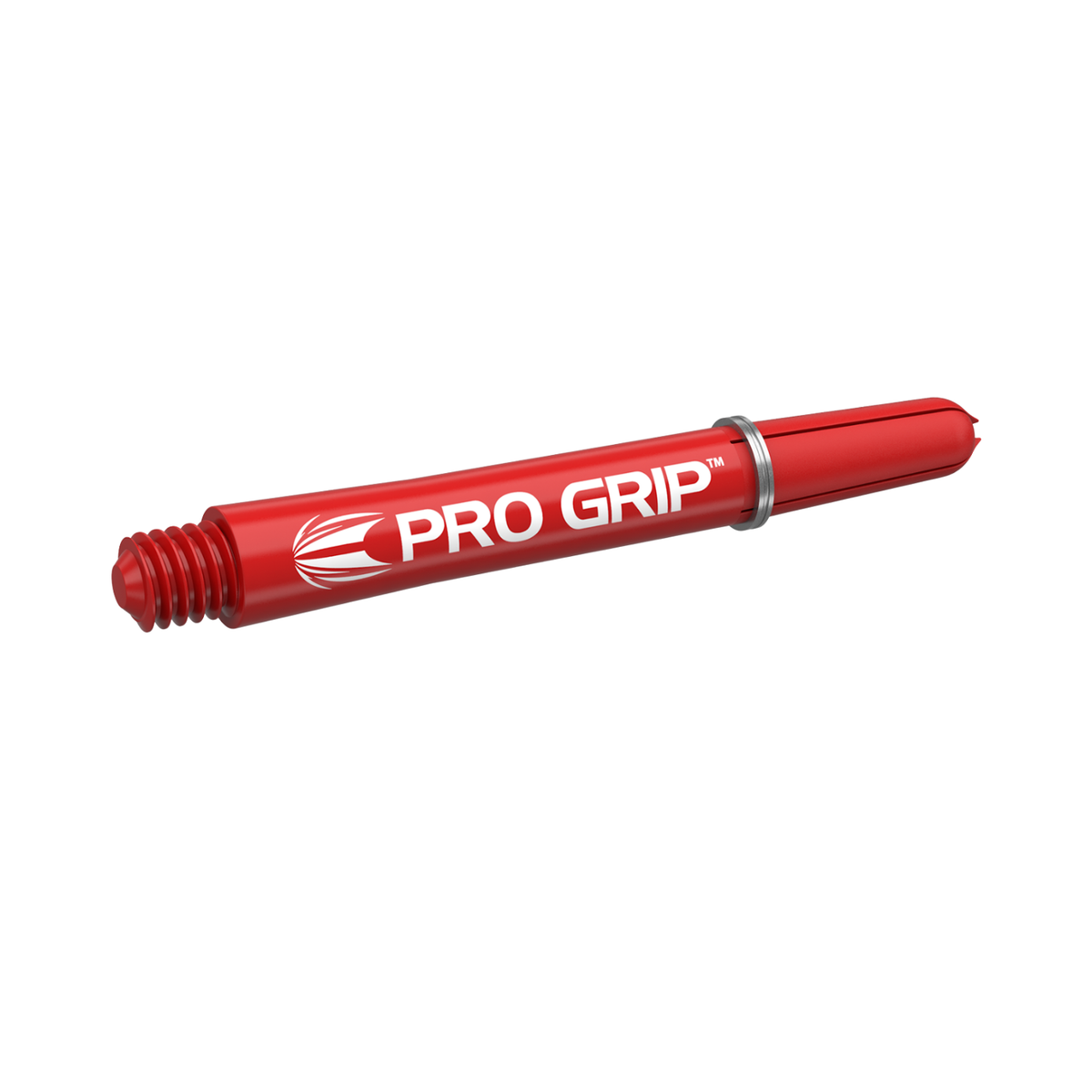 Target Pro Grip dart shafts, short, red, front view