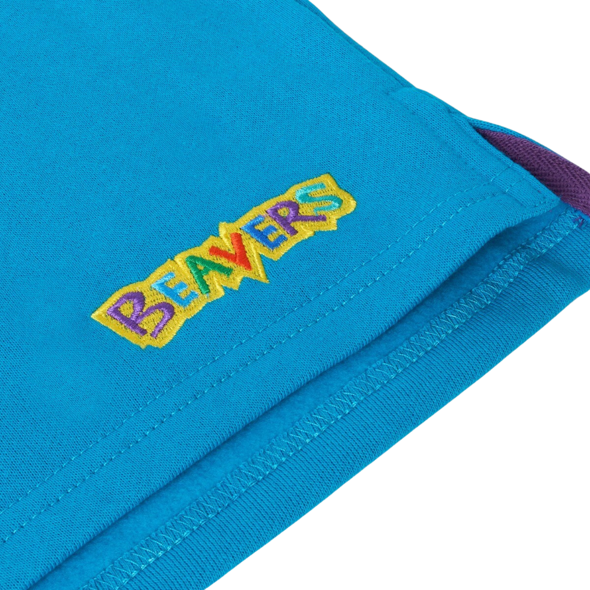 Scouts Beavers tipped sweatshirt, turquoise, back view