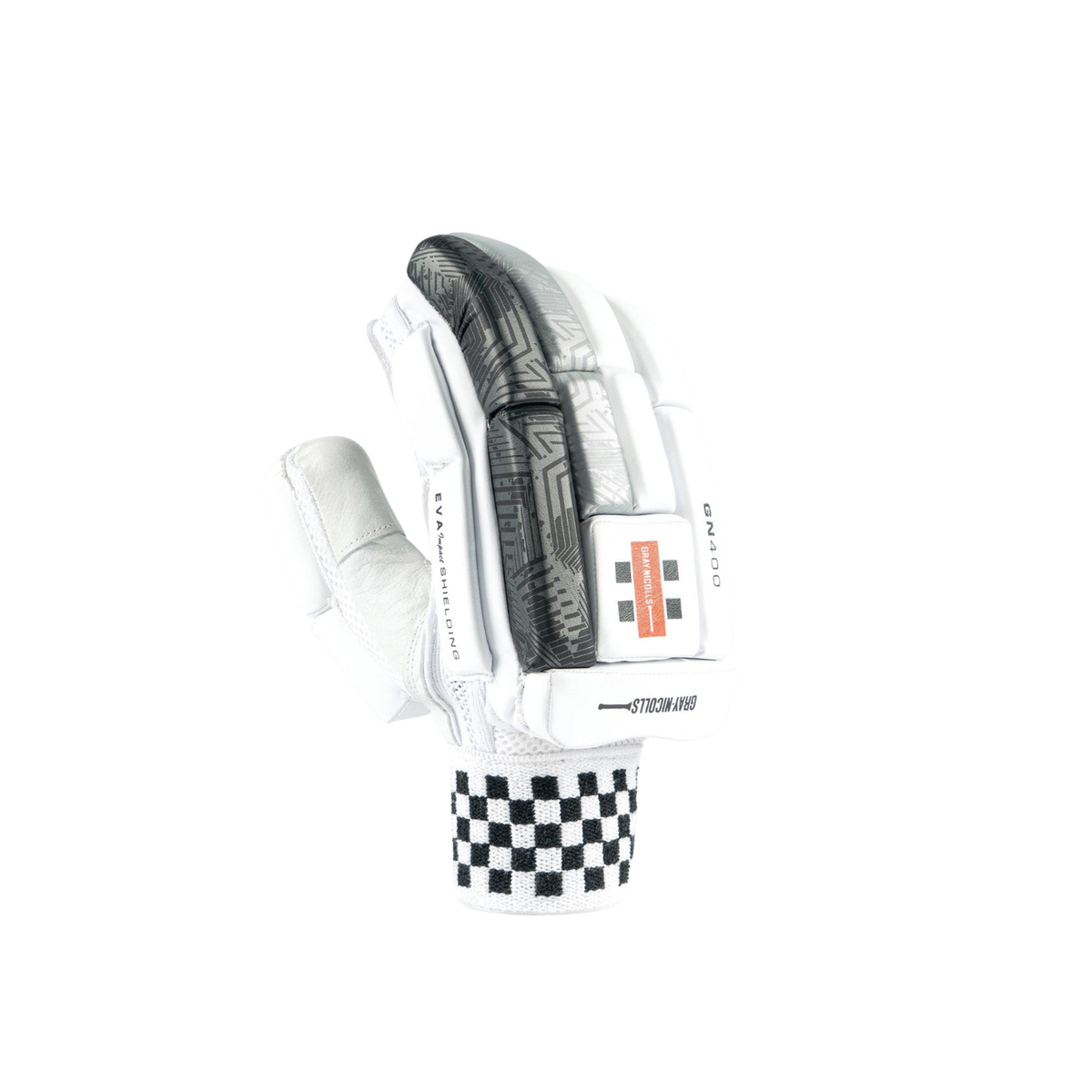 Gray-Nicolls GN400X Cricket Batting Gloves Right Hand - White/Silver Batting Gloves Gray-Nicolls