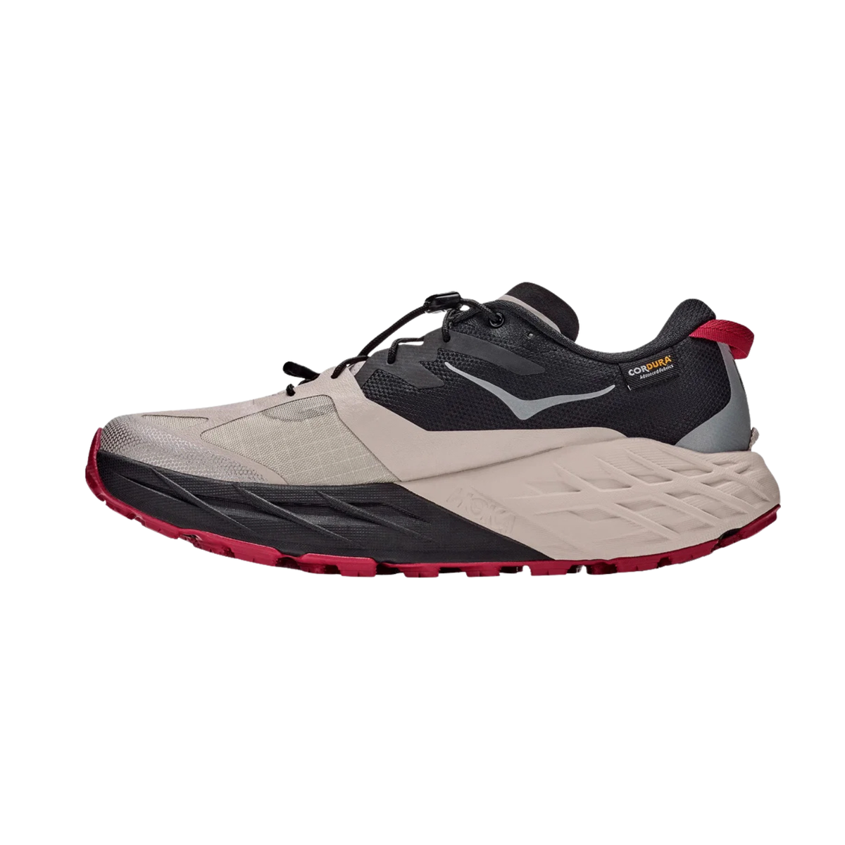 Hoka Speedgoat 7 GTX Trail Running Shoe Men - Black/River Rock Grey Trail Running Shoes Hoka